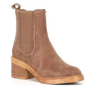 Steve Madden Women suede leather Curtsy boots size 8.5 tan